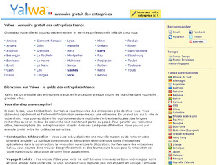 Aperçu visuel du site http://www.yalwa.fr