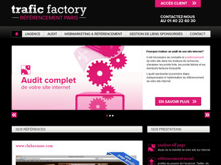 Aperçu visuel du site http://www.trafic-factory-referencement.fr