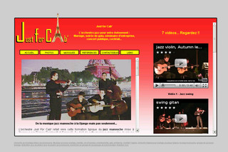 Aperçu visuel du site http://www.just4cab.com