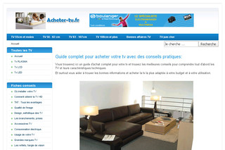 Aperçu visuel du site http://www.acheter-tv.fr