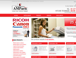 Aperçu visuel du site http://www.amparis.fr