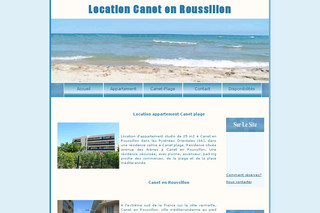Aperçu visuel du site http://www.location-canet-plage-roussillon.com
