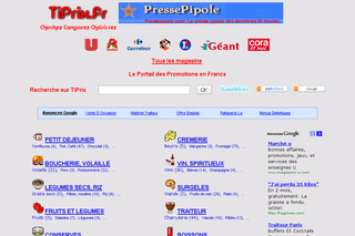 Aperçu visuel du site http://www.tiprix.fr/