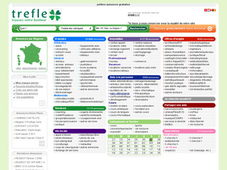 Aperçu visuel du site http://www.trefle.com