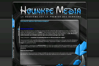 Aperçu visuel du site http://www.hounkpe-media.fr