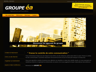 Aperçu visuel du site http://www.groupe-ea.com
