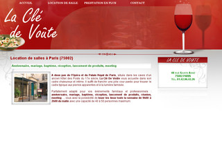 Aperçu visuel du site http://www.la-cle-de-voute.fr