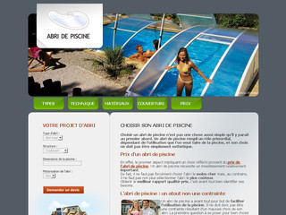 Aperçu visuel du site http://www.devis-abri-de-piscine.fr/