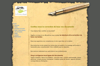 Aperçu visuel du site http://www.correction-fautes-orthographe.com