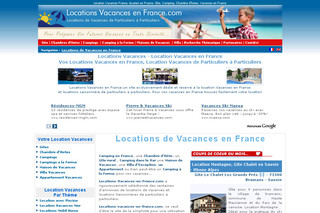 Aperçu visuel du site http://www.locations-vacances-en-france.com