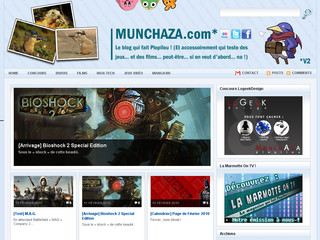 Aperçu visuel du site http://www.munchaza.com
