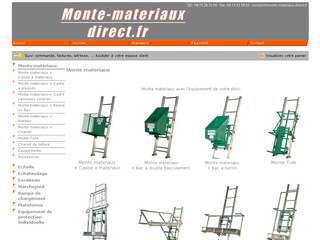Aperçu visuel du site http://www.monte-materiaux-direct.fr