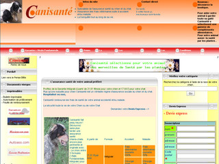 Aperçu visuel du site http://www.canisante.com