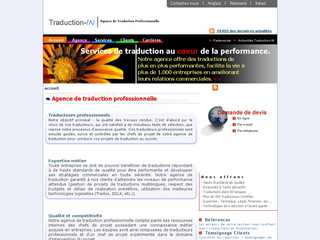 Aperçu visuel du site http://www.traduction-in.com