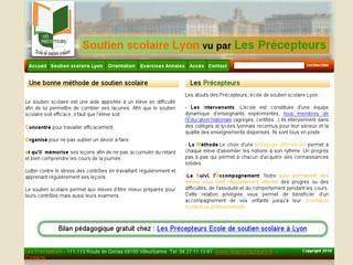 Aperçu visuel du site http://soutien-scolaire-lyon.lesprecepteurs.fr/