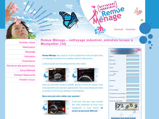 Aperçu visuel du site http://www.remue-menage-montpellier.fr