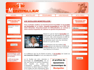 Aperçu visuel du site http://www.investir-montpellier.fr