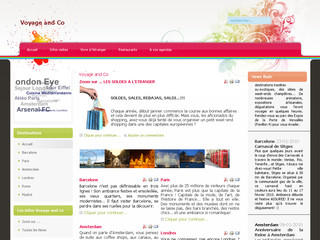 Aperçu visuel du site http://www.voyageandco.fr/