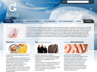 Aperçu visuel du site http://www.globale-dermatologie.com
