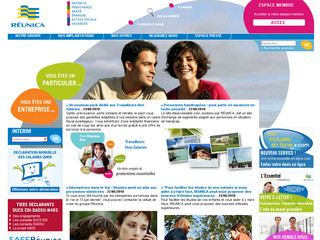Aperçu visuel du site http://www.reunica.com