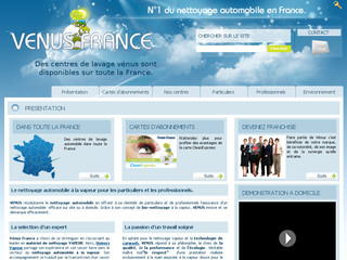 Aperçu visuel du site http://www.venus-france.com/