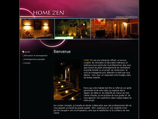 Aperçu visuel du site http://www.homezen.net/