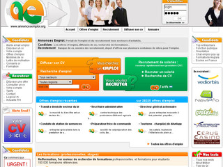 Aperçu visuel du site http://www.annoncesemploi.org