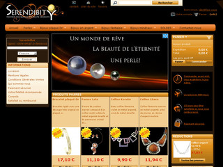 Aperçu visuel du site http://www.serendibity.com