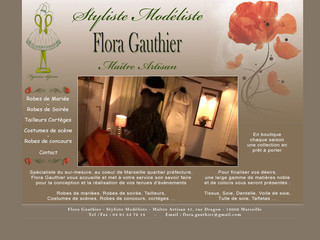Aperçu visuel du site http://www.floragauthier.fr