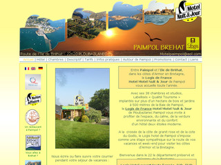 Aperçu visuel du site http://www.paimpol-hotel-motel.com