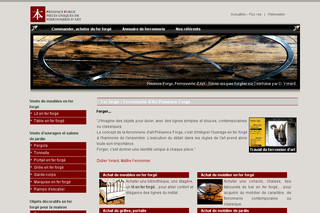 Aperçu visuel du site http://www.presence-forge.fr/