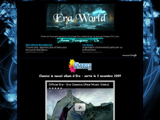 Era World - Forum sur le projet musical et artistique Era - Eraworld.forum-actif.net