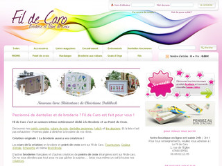 Aperçu visuel du site http://www.fil-de-caro.fr