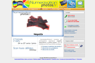 Aperçu visuel du site http://www.numerisationphotos.fr/