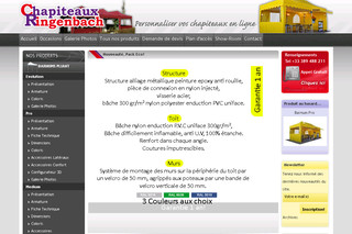 Aperçu visuel du site http://www.chapiteaux-ringenbach.net