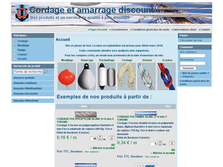 Aperçu visuel du site http://www.amarrage-discount.com