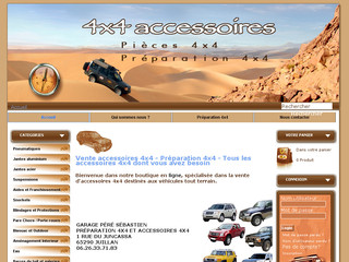 Aperçu visuel du site http://www.4x4accessoires.com/