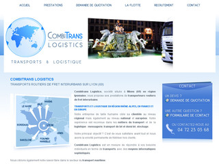 Aperçu visuel du site http://www.combitrans-logistics.fr