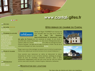 Aperçu visuel du site http://www.cantal-gites.fr