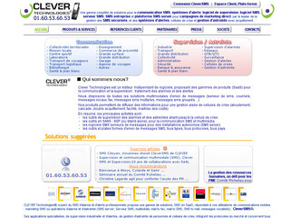 Aperçu visuel du site http://www.clever.fr