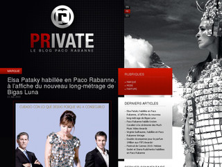 Aperçu visuel du site http://private.pacorabanne.com