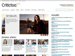 Aperçu visuel du site http://www.critictoo.com/