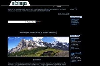 Aperçu visuel du site http://www.mesimages.ch