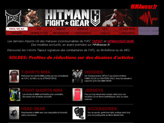 Aperçu visuel du site http://mmawear.fr