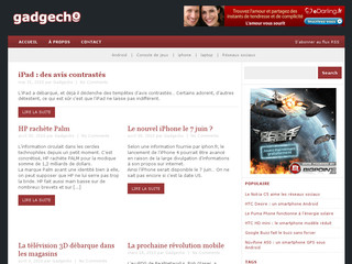 Aperçu visuel du site http://www.gadgecho.com