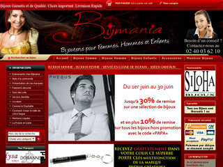 Aperçu visuel du site http://www.bijmania.com