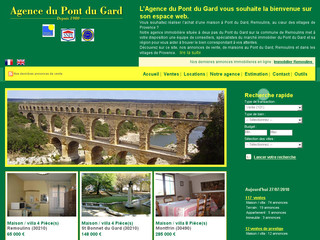 Agence immobilière Pont du Gard - Immobilier-pontdugard.com