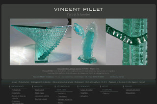 Aperçu visuel du site http://www.vincent-pillet.com