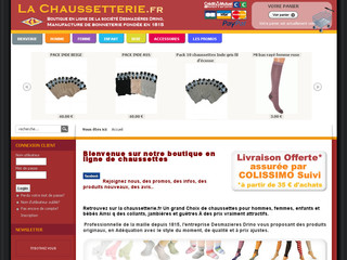 Aperçu visuel du site http://www.lachaussetterie.fr