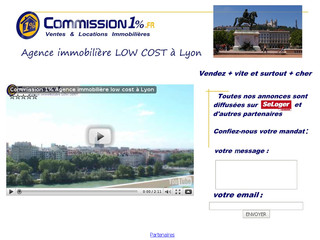 Aperçu visuel du site http://www.commission1pourcent.fr